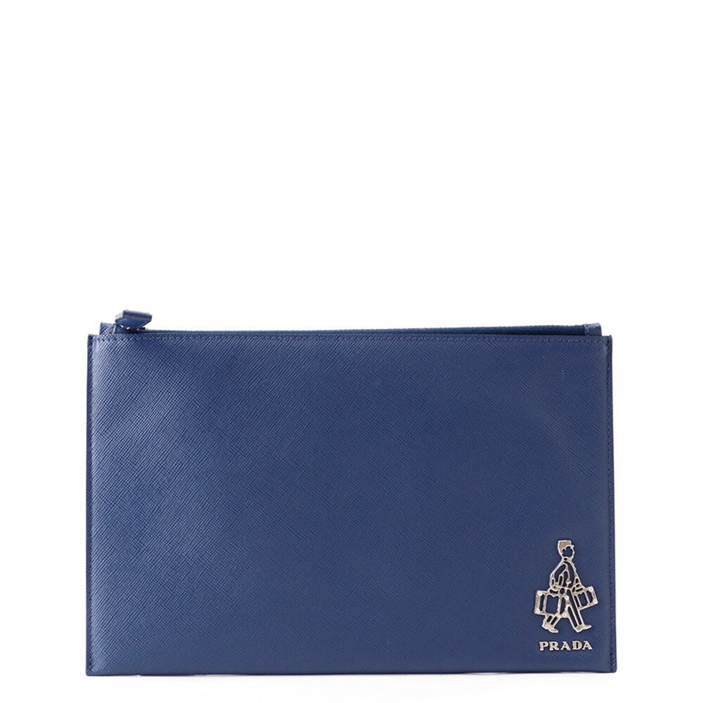 Prada Clutch Bag Bellboy Travel Pouch Saffiano Leather 2M1441 PRADA Handbag